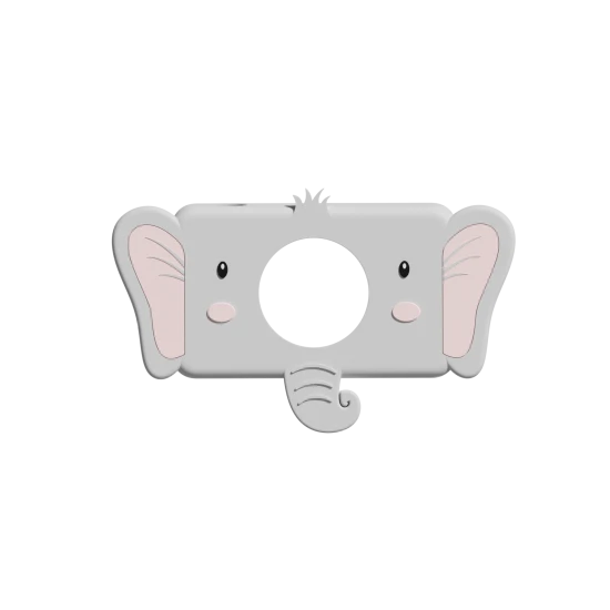 Die Kameraabdeckungen von Zoo Friends bieten Schutz für die Kamera eines Kindes.