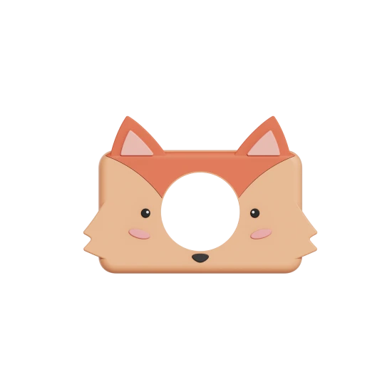 Die Kameraabdeckungen von Zoo Friends bieten Schutz für die Kamera eines Kindes.