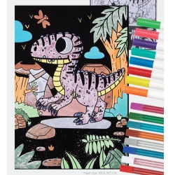 Samt-Malset Dinosaurier – Kreatives Spielzeug für Kinder