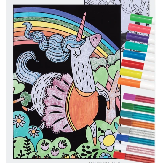 Maxi-Samtbild Einhorn Tookyland