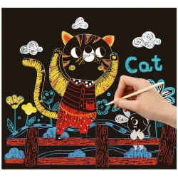 Tierische Kratzbilder - Kreatives Kratzkunst-Spielzeug für Kinder