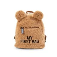 Rucksack My First Bag Braun Plüsch
