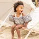Stylische und sichere Schwimmweste mit Ärmeln für Kinder Swim Essentials Leopard