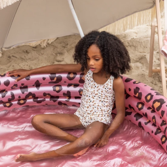 Mädchen Kinderbademode mit LSF 50+ Leopard beige von Swim Essentials