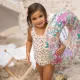 Mädchen Kinderbademode mit LSF 50+ Leopard beige von Swim Essentials