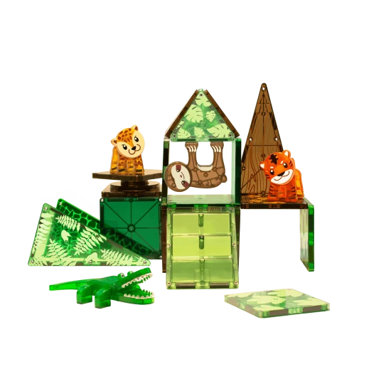 Der originale magnetische Bausatz MAGNA-TILES® Jungle.