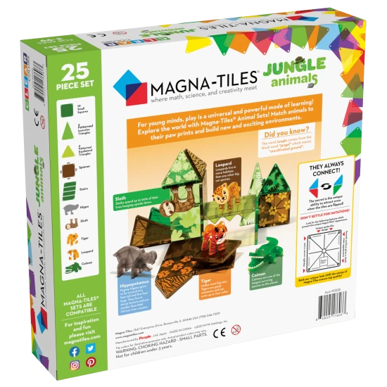 Der originale magnetische Bausatz MAGNA-TILES® Jungle.