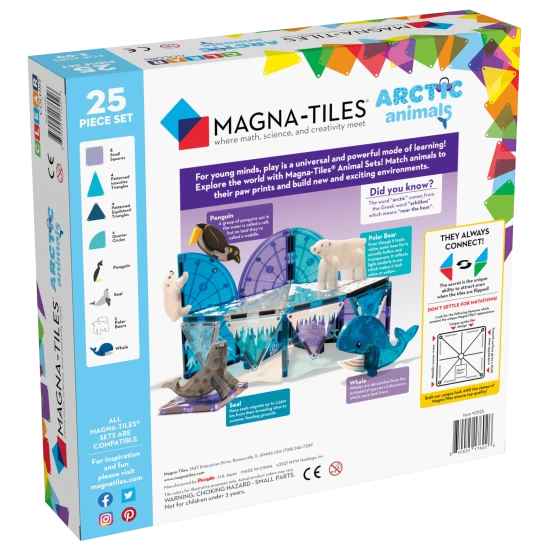 Mit dem Magnetbausatz kannst du deine eigene arktische Landschaft bauen